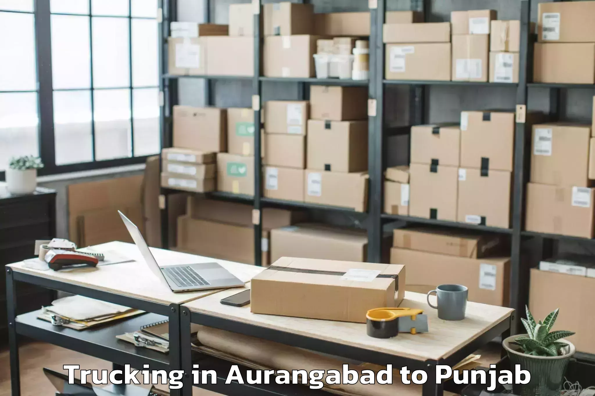 Easy Aurangabad to Vr Mall Punjab Trucking Booking